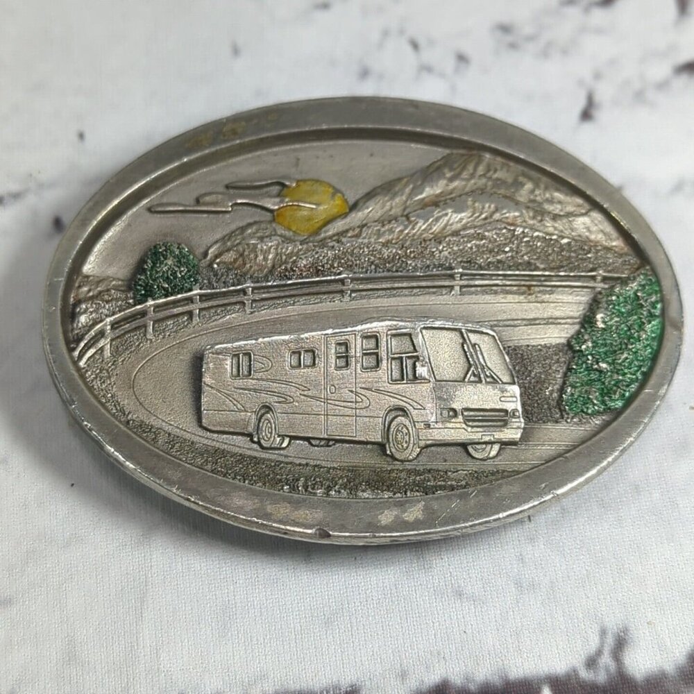RV Buckles Limited Edition Scenic‎ Belt Buckle Detailed